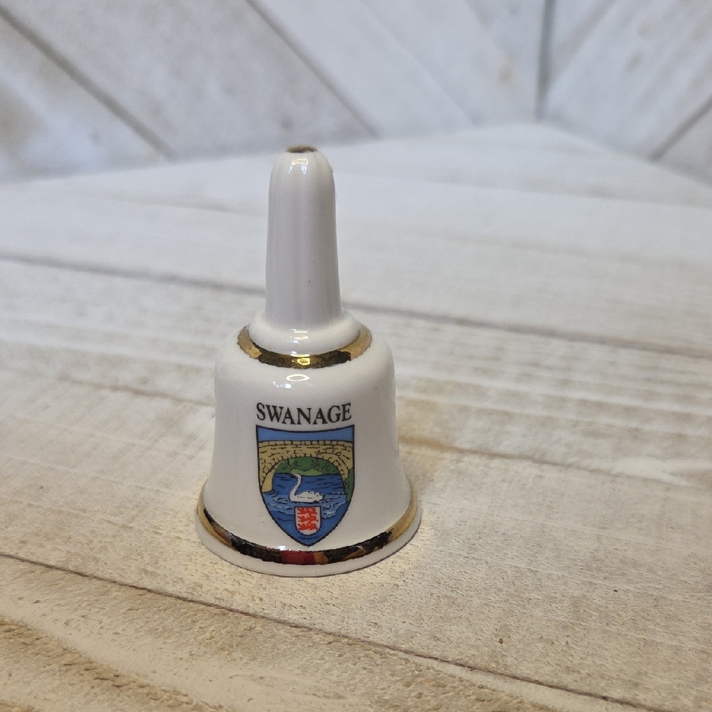 Miniature Bell Thimble Bone China Swanage UK